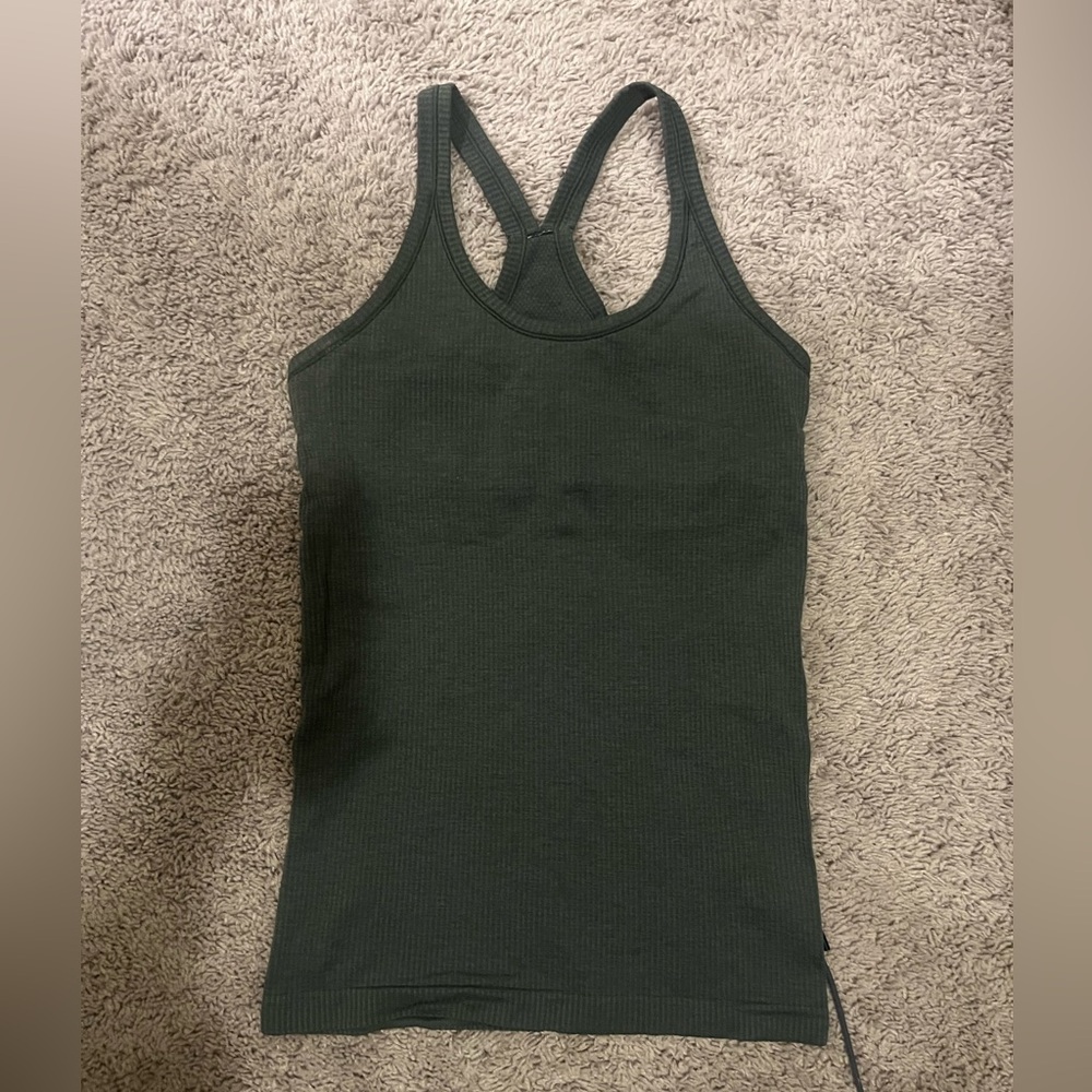 Lululemon Athletica Forest Green Tank Top